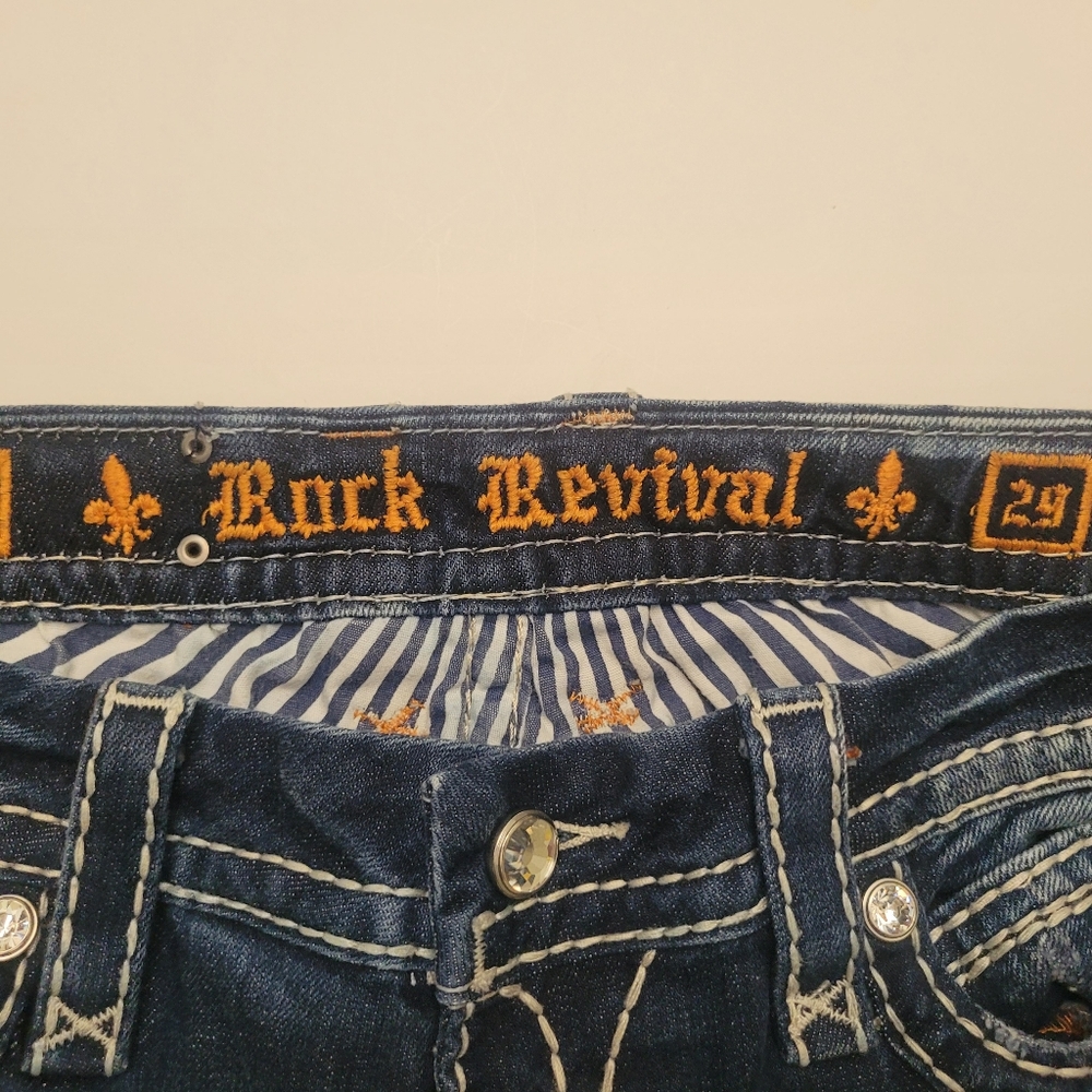 Rock Revival Durk Wash Easy Boot Irene Jeans Size 29 - Picture 10 of 15